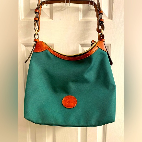 Dooney & Bourke Erica Hobo I Nylon Green Shoulder Bag - Picture 1 of 5